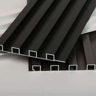 铝合金长城小格栅封边地脚线凹凸形铝型材广告门头招牌波纹装饰板