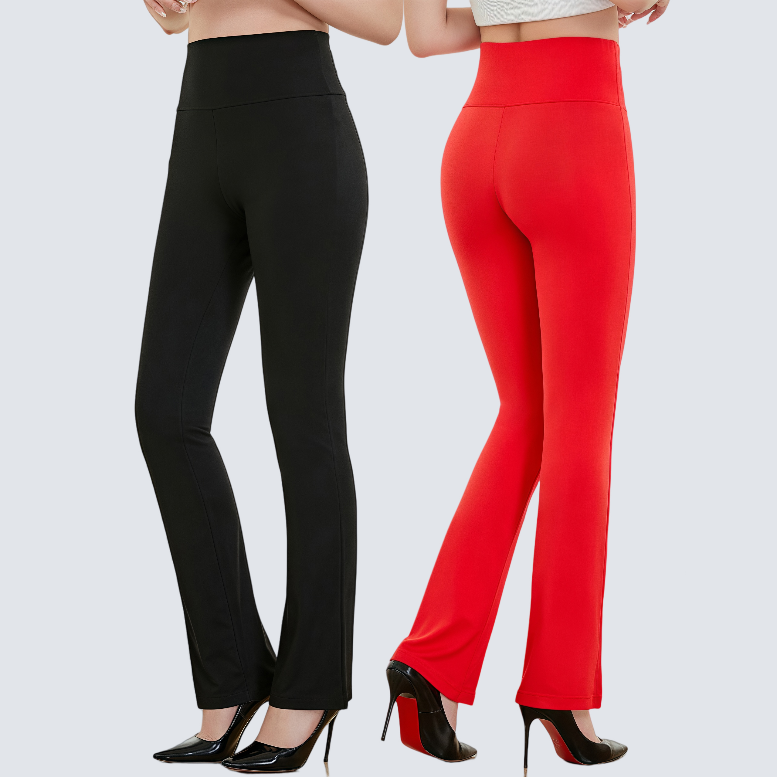 新款微喇叭裤高腰舞蹈练功裤形体