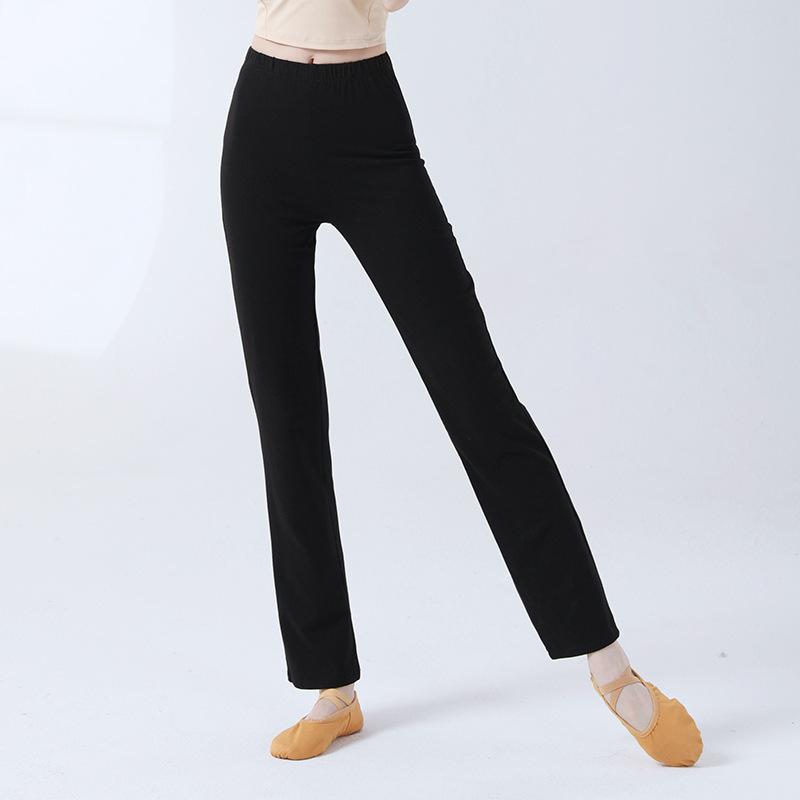 现代舞女直筒长裤修身显瘦瑜伽裤古典舞蹈练功院校艺考基训形体裤