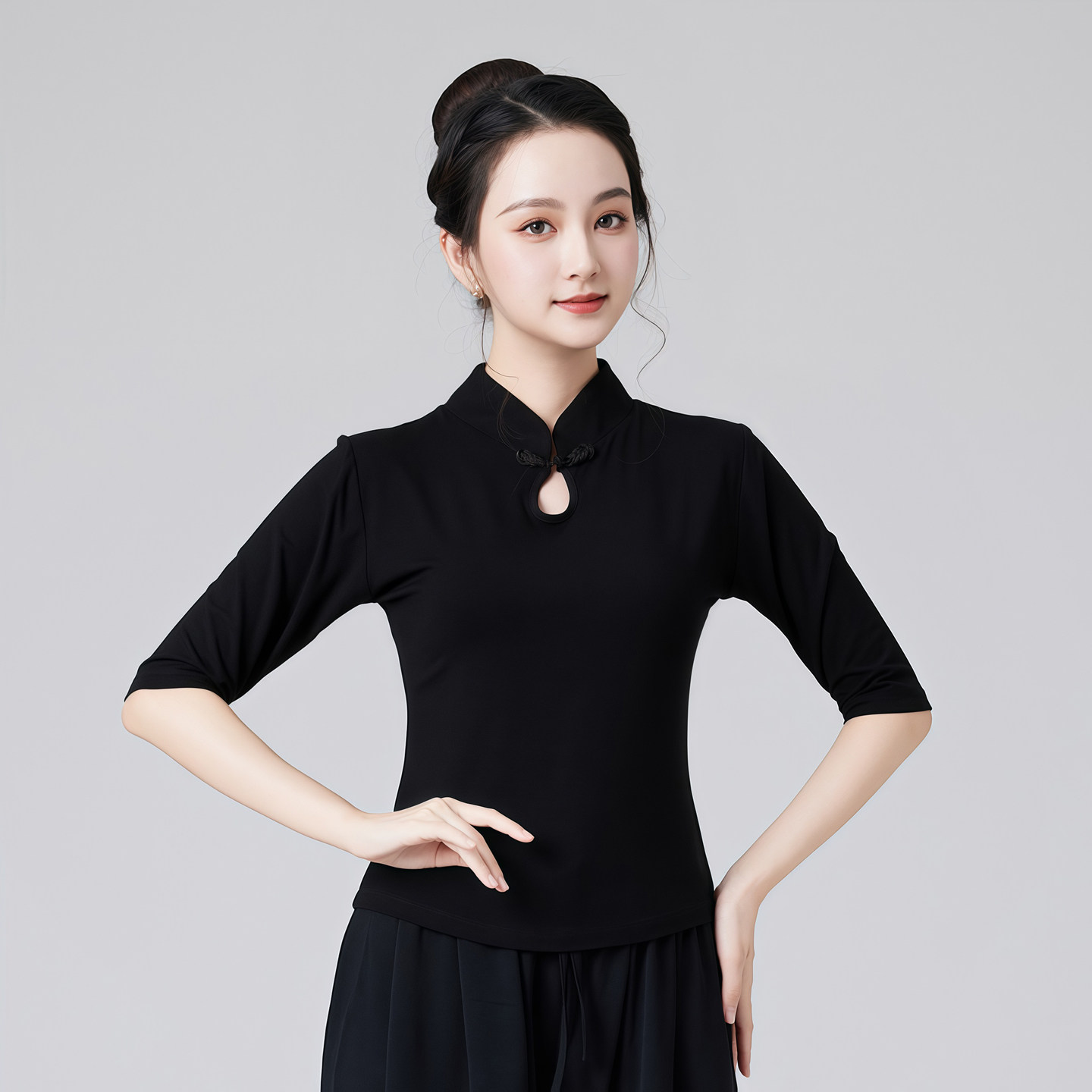 舞蹈练功服女形体国风旗袍领跳舞