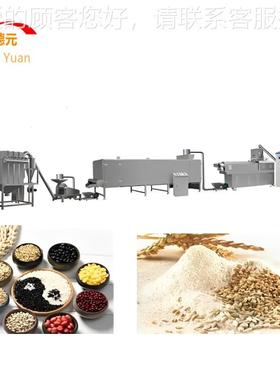 德速溶早餐粥膨化米机 核加桃营QLG养粉流水线 元玉糊工设备