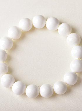 天然深海白贝壳手串108佛宝念珠