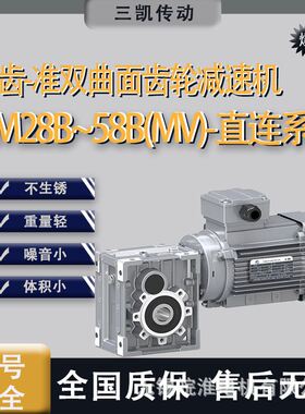 浙江三凯机电SKM28B~58B(MV)-直连系列SKM准双面齿轮减速机噪音小