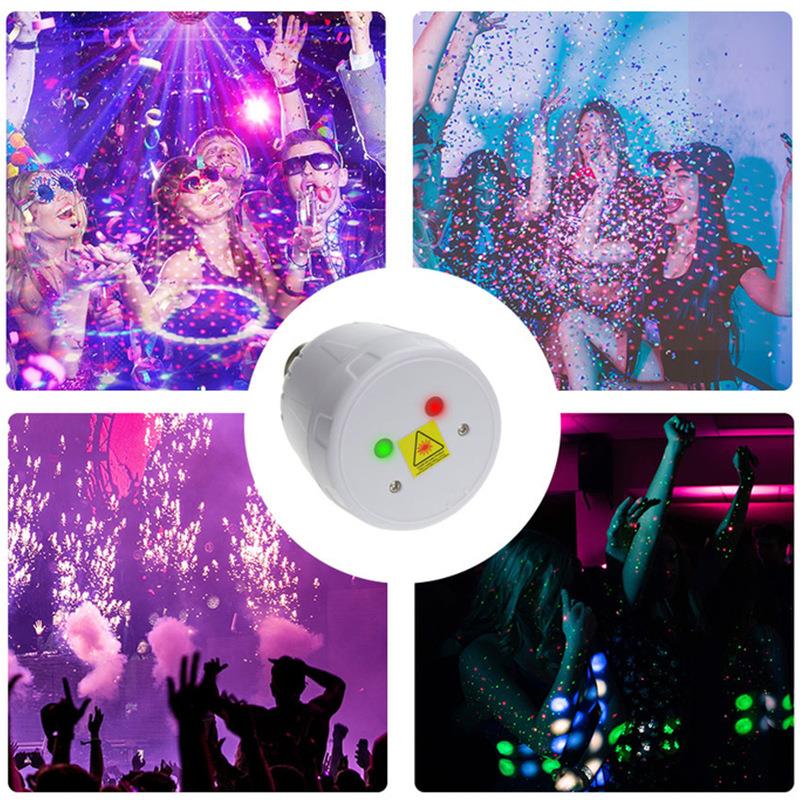 E27螺口红激光星装饰投影灯TV氛围舞台灯光小型满空E27绿天星激K