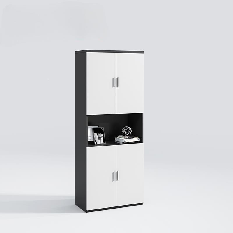 简约现代公室文件柜资料柜办木质板式矮茶衣水柜书柜柜子档案W-01