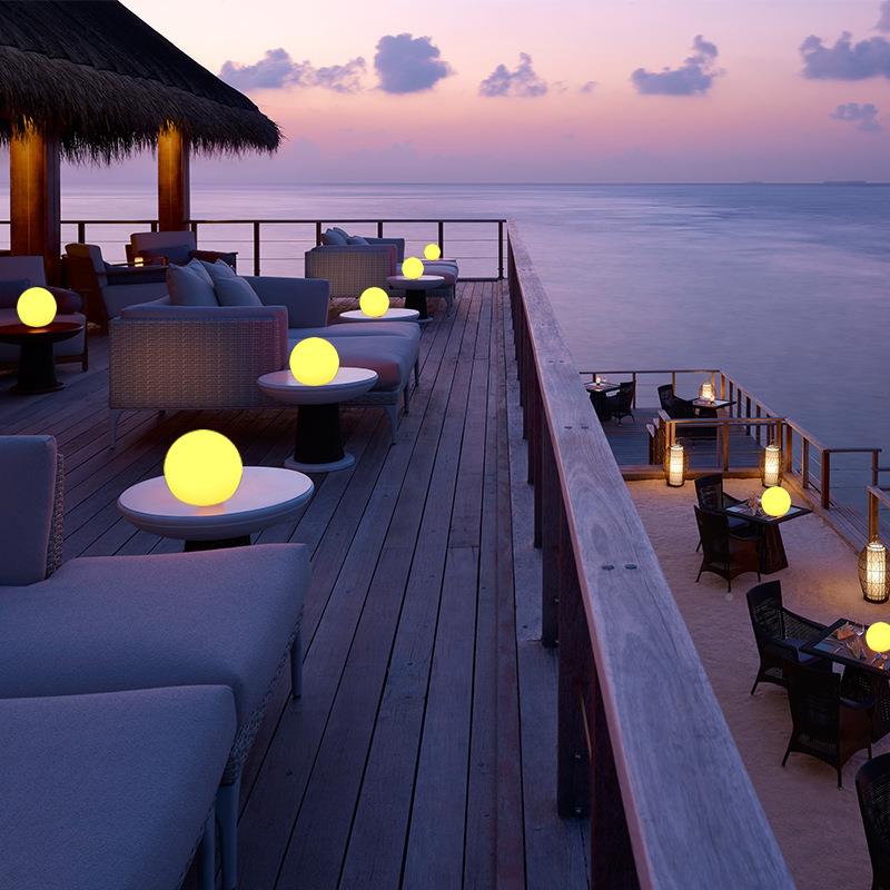 创意充电吧台灯吧酒桌灯外清553吧酒店色氛围灯户餐厅桌面七彩变