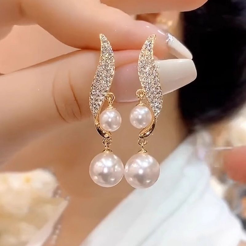 高级感东大门耳环民族风珍珠耳饰