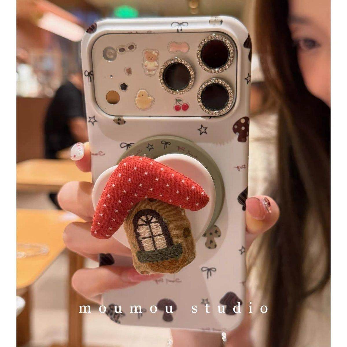 创意满屏彩色蘑菇磁吸菲林适用iphone17promax苹果16手机壳15半包,3C数码配件,手机保护套/壳,淘宝优惠券,粉丝福利购,淘宝优惠卷