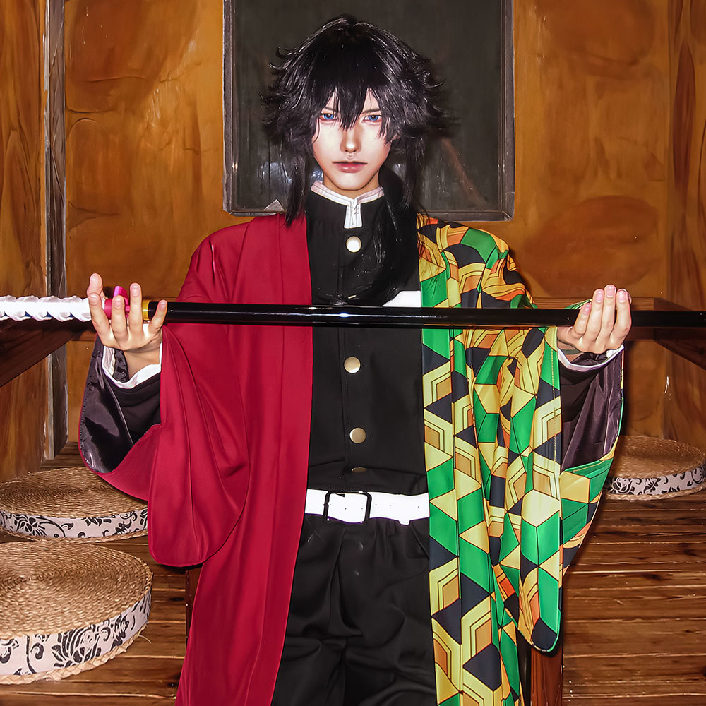 鬼灭之刃cos服富冈义勇羽织刺绣鬼杀队服万圣节cosplay全套蝴蝶忍图片