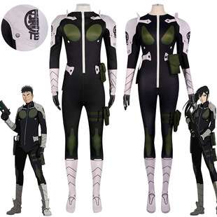 怪兽8号cos服日比野卡夫卡防卫队战斗连体衣露比野动漫cosplay