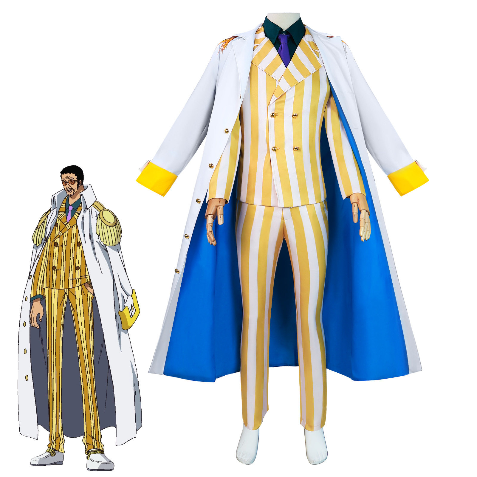 黄猿大cosplay服装海贼王五老星大正义cos服