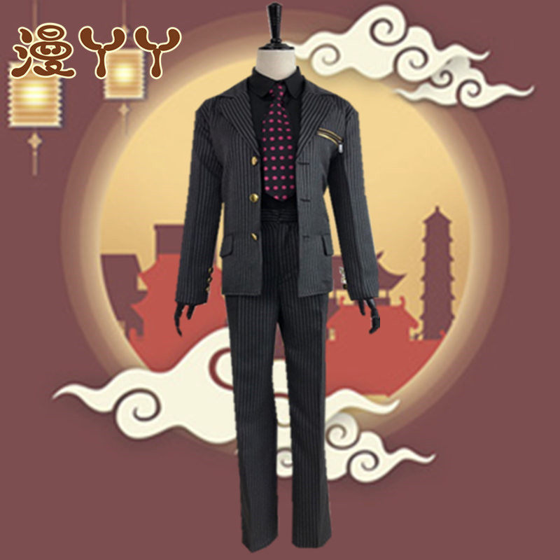现货jojo的奇妙冒险迪亚波罗西装版cos服装