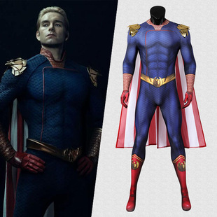 黑袍纠察队第三季cosplay祖国人cos服紧身衣披风套装男J21068BA