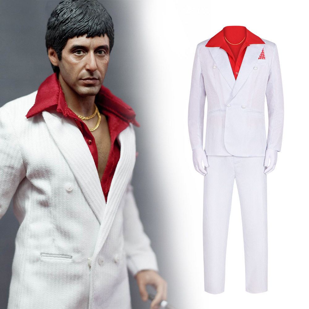 SHARKTOYS1/12疤面煞星cos服阿尔•帕西诺暴怒的汤尼cosplay服