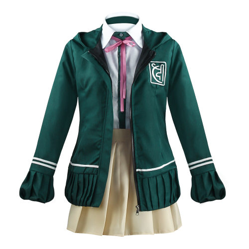 弹丸论破2七海千秋cos服动漫服装戏服装女cosplay绿色jk制服