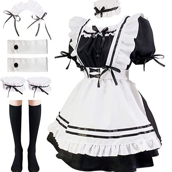 奇迹暖暖cos服红酒甜心女仆装lolita可爱女佣服cosplay舞台表演服图片