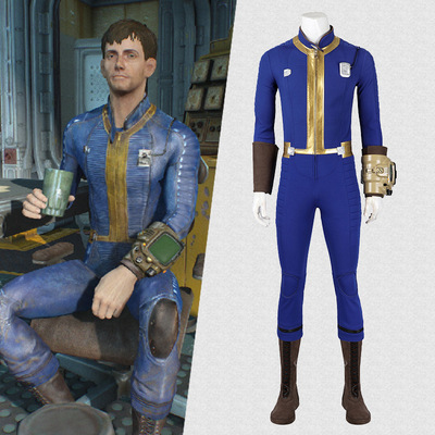 辐射4避难所连身衣75号cosplay服装男游戏套装辐射cos服