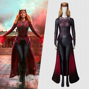 猩红女巫cosplay电影奇异博士2疯狂的多元宇宙旺达黑化cos服