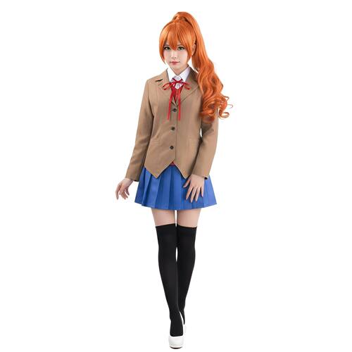 万圣节表演服莫妮卡女装文学俱乐部心跳部cosplay服莫妮卡cos服