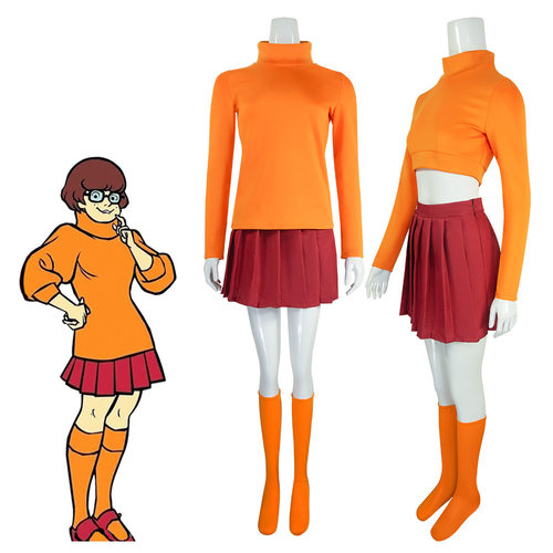 史酷比狗维尔玛cosplay服装Scooby-DooVelmacosplay服装