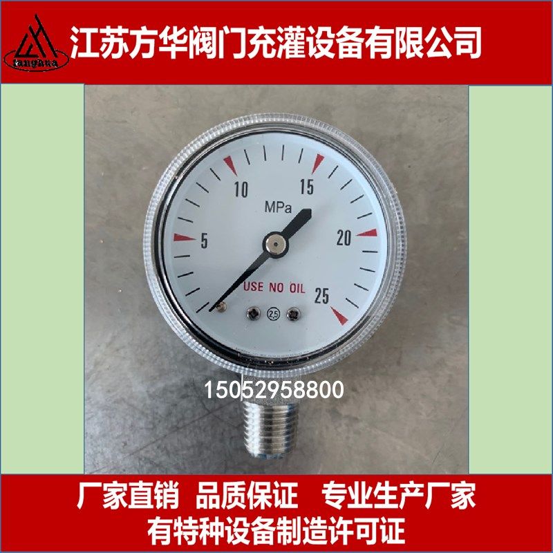 全不锈钢压力表减压阀压力表0-1.6 0-6 0-0.6 0-10MPa NPT1/4螺纹