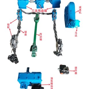 撒粪车全套配件甩盘箱齿轮油泵链轮链条马达减速机转向器变速箱