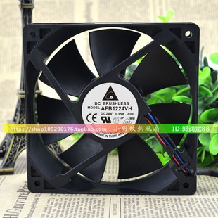 AFB1224VH 24V 12CM 12025 0.35A双滚珠变频器高端风扇 厘米 台达