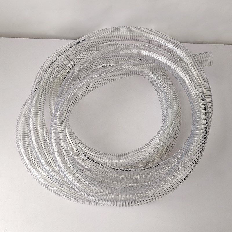 PVC钢丝透明软管吸料机输送管 上料机软管700G800G耐高温塑料管
