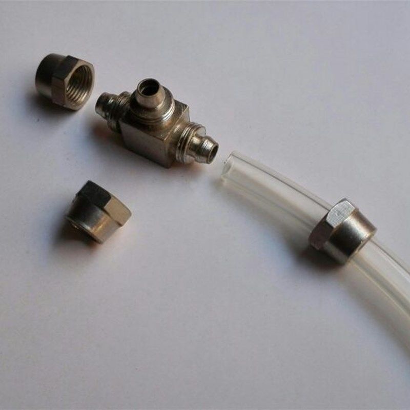 塑料管用快拧三通接头 等径PU管三通 快拧接头 有6mm  8mm 10mm等