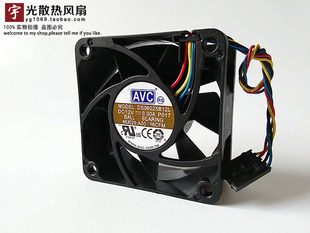 12V 原装 6CM 6025 0.30APWM温控散热风扇DS06025B12L AVC戴尔风扇