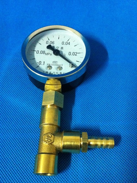 抽滤装置压力表/真空泵压力表/真空压力表/快速接口过滤器压力表