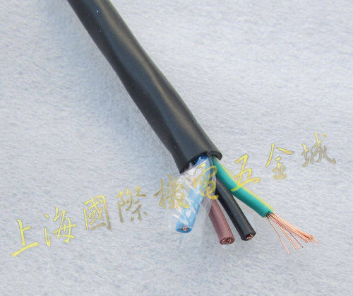 上海国际五金城 国标RVV软护套线4芯 软RVV护套电线 上海起帆电线
