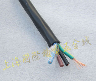 上海国际五金城 国标RVV软护套线4芯 软RVV护套电线 上海起帆电线