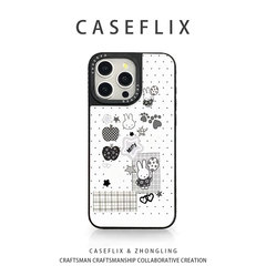 CASE简约波点米菲兔适用于苹果17手机壳小米15华为mate70硅胶vivo荣耀新款iPhone16promax/13皮纹OPPO三星s24