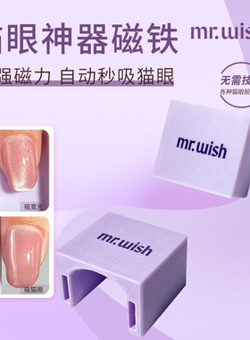 MR.WISH心愿先生懒人猫眼小白磁猫眼甲油胶专用新手快速猫眼磁铁