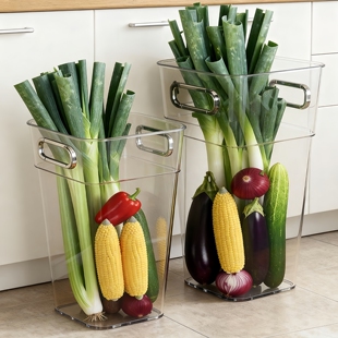 多功能大葱收纳盒厨房葱姜蒜置物架山药甘蔗黄瓜食材大容量整理筒