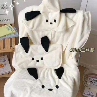 可纯棉网红穿非女巾家用可裹大号加厚可爱不掉毛吸水速干抹胸浴巾