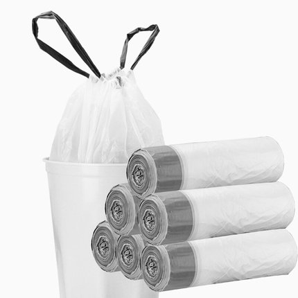抽绳垃圾袋家用手提式大码束口垃圾袋厨房客厅一次性清洁塑料袋