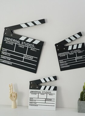 电影打板道具场记板摄影网店拍照创意装饰品摆件拍板导演板木质