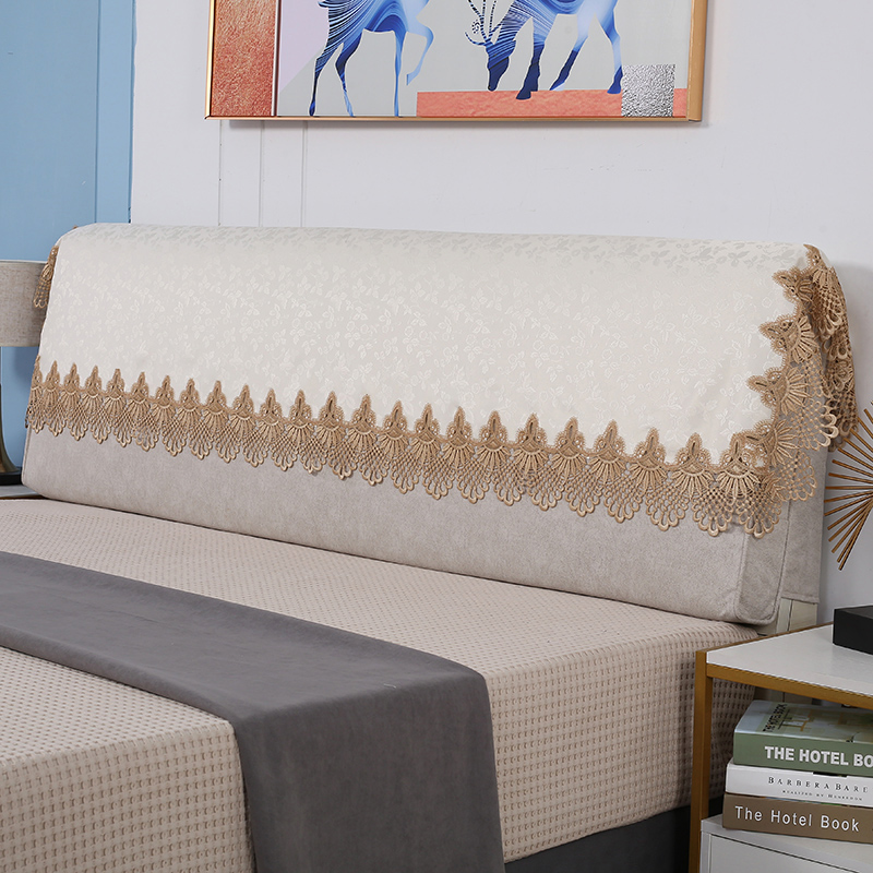 布艺床头靠背巾1.5M1.8M床z长方形软包床头柜防尘罩现代简约万能