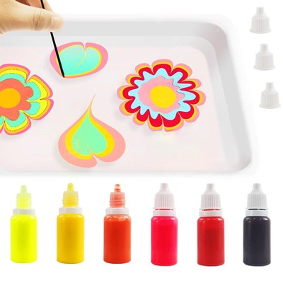 水拓画套装水括画水影画工具材料儿童颜料初学安全画画拓印湿拓画