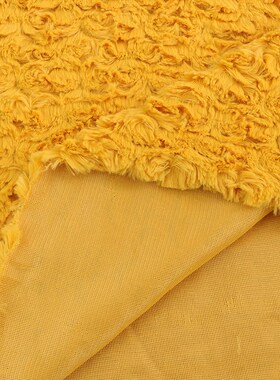 现货PV绒拧花 兔毛长毛绒刷花玫瑰绒 毛绒玩具面料狗窝童装绒布