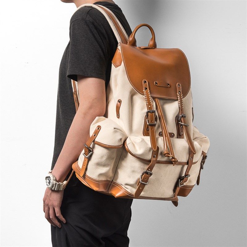 玩儿!手工制!重磅防水胡椒盐背包双肩包男女旅行包帆布伞兵包包,箱包皮具/热销女包/男包,双肩背包,淘宝优惠券,粉丝福利购,淘宝优惠卷