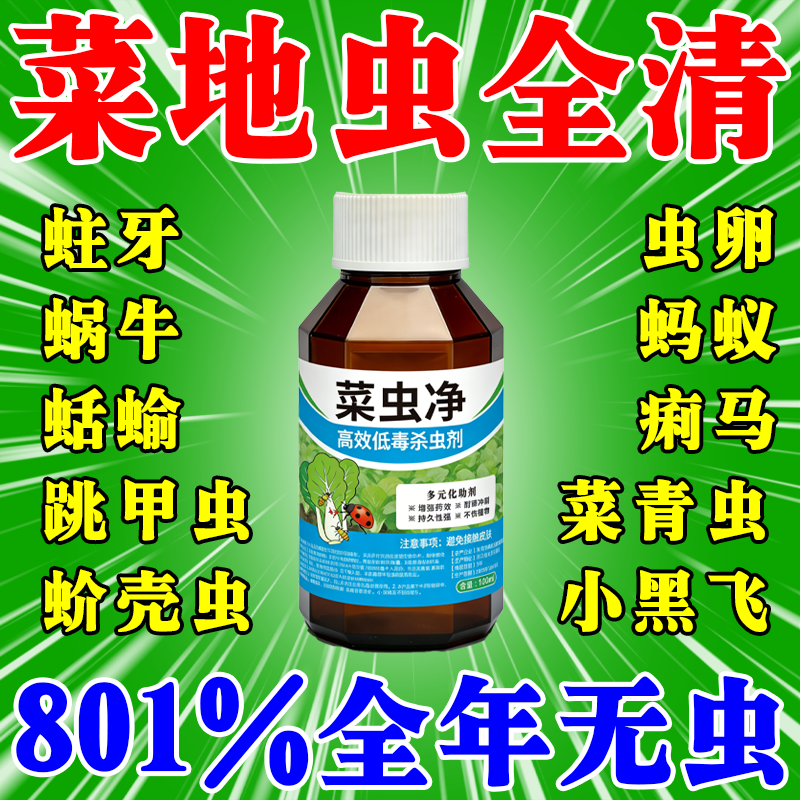 菜虫蔬菜杀虫剂菜园专用白菜青菜地蜗牛蚂蚁类特效专用打虫药水m图片