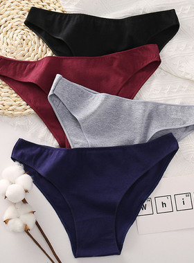 Women Cotton Underwear 3Pcs/set Comfortable Panties 三件内裤