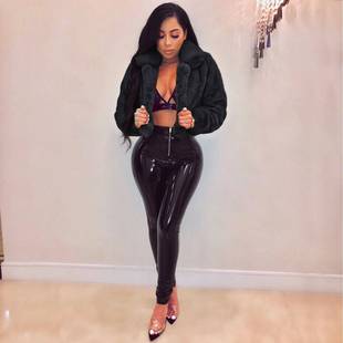 cardigan short jacket Loose coat fur fluff 绒毛外套 faux