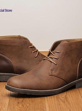 Men's retro desert work Martin boots 男士复古沙漠靴工装短靴