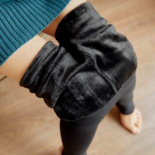 Winter pants for women wool leggings秋冬女加绒打底裤保暖长裤