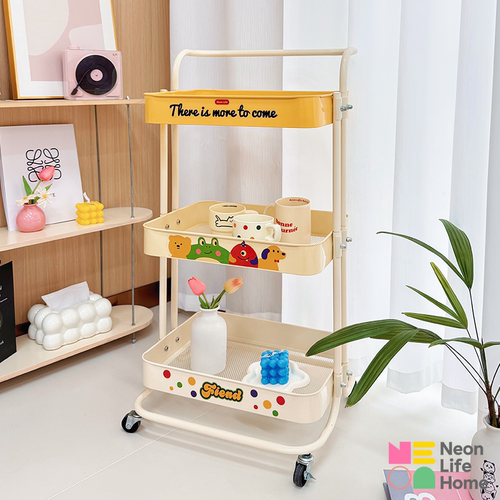 零食小推车桌旁置物架