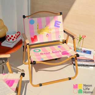 折叠椅户外露营椅子野餐桌椅便携式 备烧烤沙滩克米特椅 躺椅露营装